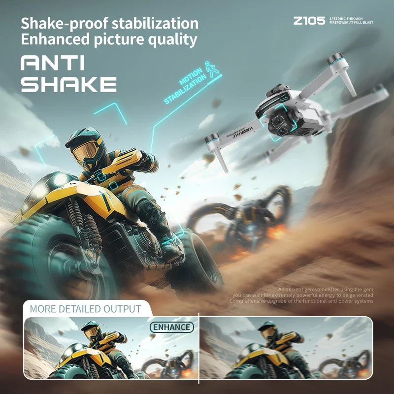 Lenovo Z105 GPS Foldable Drone 8K Dual Camera Brushless Optical Flow 4.3" Screen RC 15Mins Flight FPV Quadcopter Drone