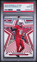 Graded 2024 Panini Rookies & Stars Marvin Harrison Jr #176 Rookie RC Football Card PSA 10 Gem Mint
