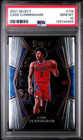 Graded 2021 Panini Select Cade Cunningham #116 Rookie RC Basketball Card PSA 10 Gem Mint