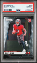 Graded 2024 Panini Prizm Bucky Irving #316 Rookie RC Football Card PSA 10 Gem Mint