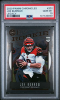 Graded 2020 Panini Chronicles Joe Burrow #201 Legacy Rookie RC Football Card PSA 10 Gem Mint
