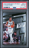 Graded 2025 Panini NSCC VIP Gold VJ Edgecombe #RC18 Rookie RC Basketball Card PSA 10 Gem Mint