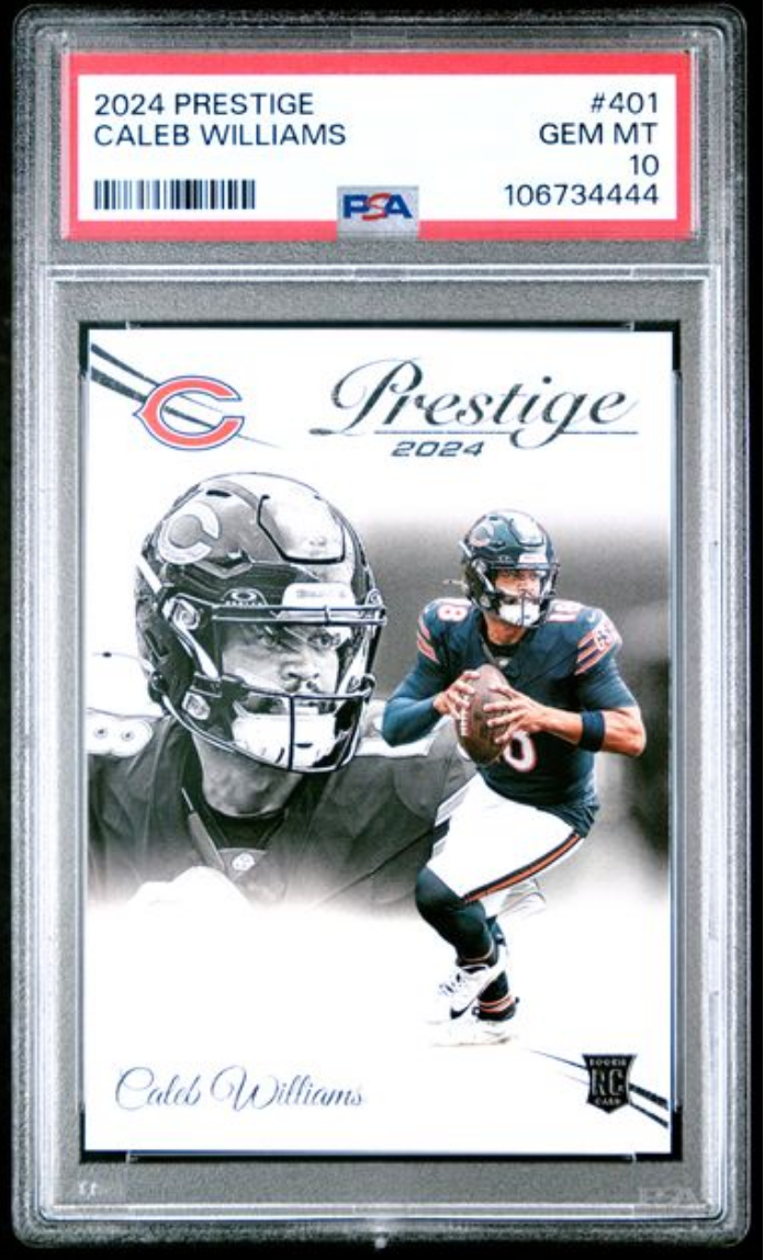 Graded 2024 Panini Prestige Caleb Williams #401 Rookie RC Football Card PSA 10 Gem Mint