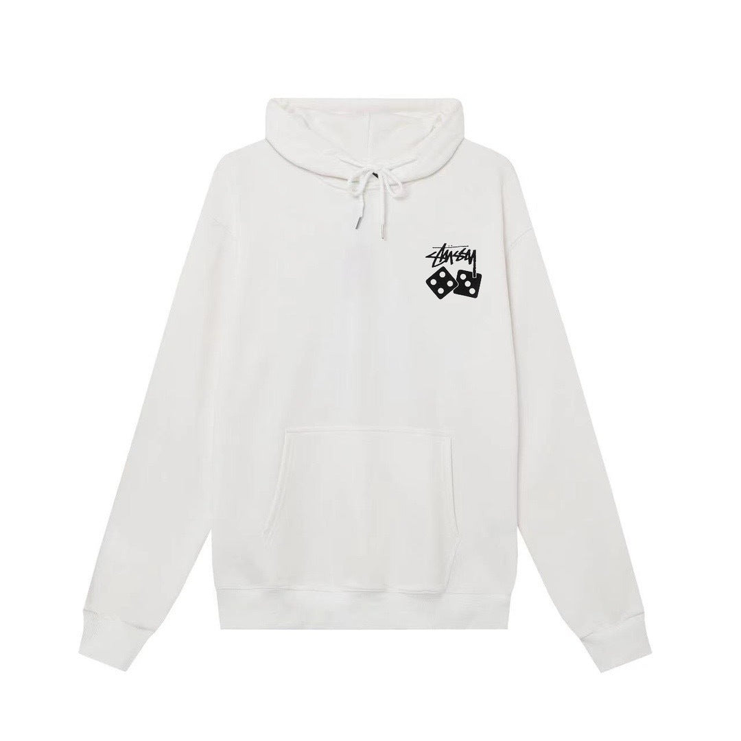 Stussy Dice Hoodie in White