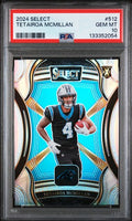 Graded 2024 Panini Select Tetairoa McMillan #512 XRC Rookie RC Football Card PSA 10 Gem Mint
