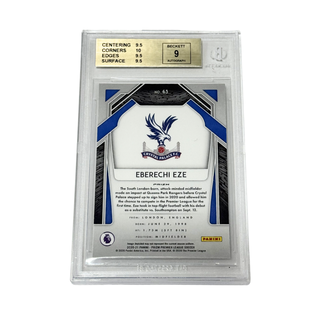 Eberechi Eze Signed 2020-21 Panini Prizm EPL Silver Rookie Card – BGS 9.5