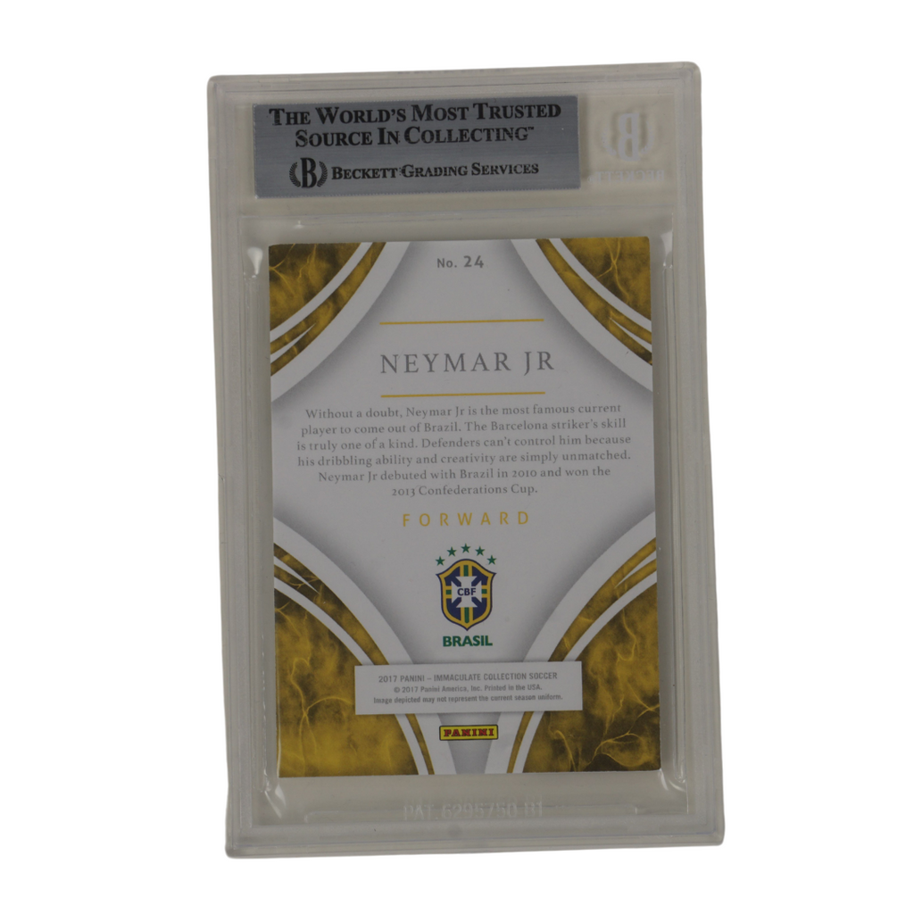 Neymar Jr Signed 2017 Panini Immaculate Collection #24 - BGS Authentic