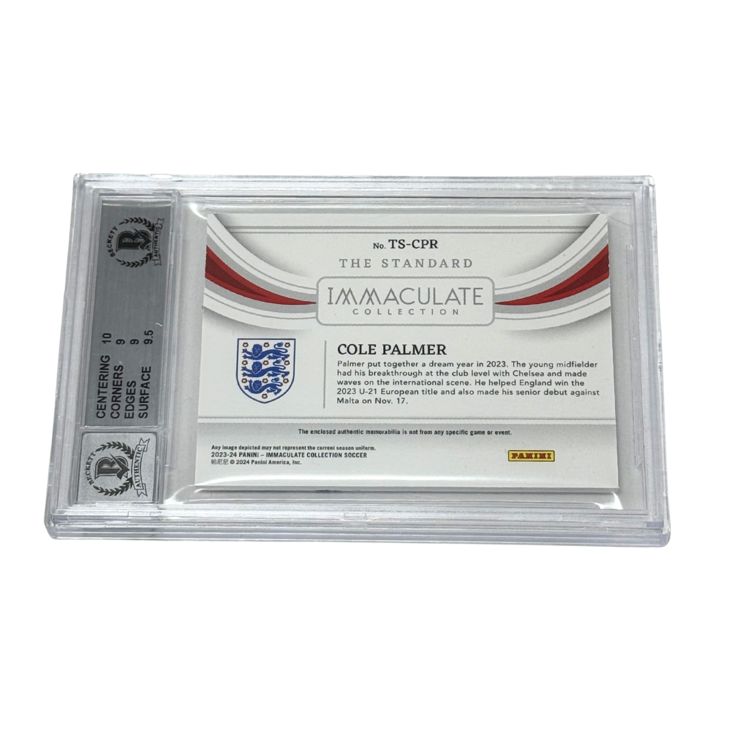 Cole Palmer Signed 2023-24 Panini Immaculate Memorabilia /49- BGS 9 AUTO 10