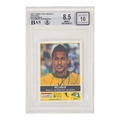 Neymar Jr Signed 2011 Panini Copa America Stickers #133 - BGS 8.5 AUTO 10