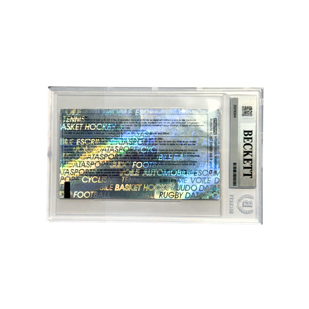 Ronaldinho Signed 2001 First European Cup Goals R10 - BGS 6 AUTO 9