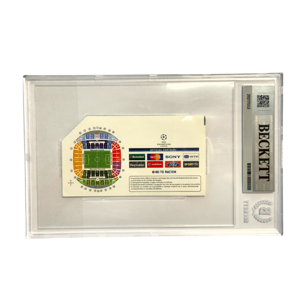 Cristiano Ronaldo Signed 2009 UCL Puskas Goal - BGS 7 AUTO 10