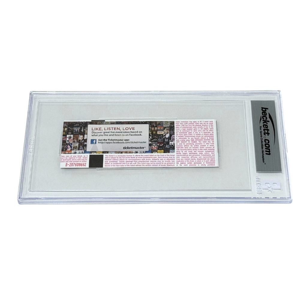 Jon Jones Signed 2017 UFC 214 Overturned Win vs Daniel Cormier Ticket - BGS 7