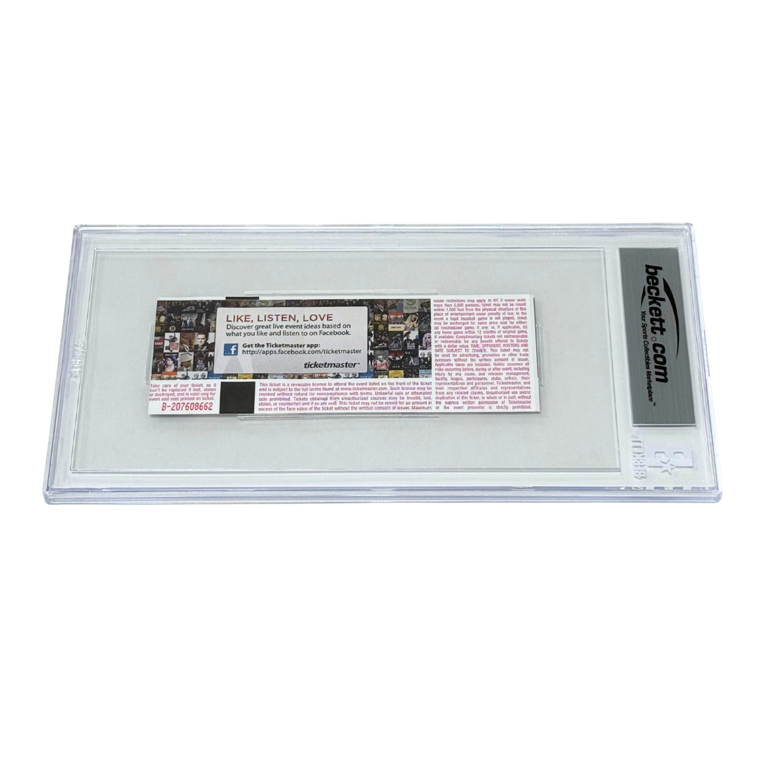Jon Jones Signed 2017 UFC 214 Overturned Win vs Daniel Cormier Ticket - BGS 7