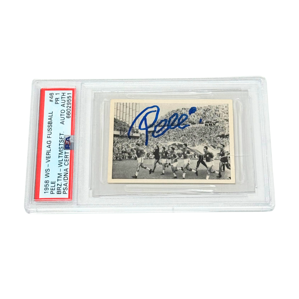Pele Signed 1958 Verlag Fussball - PSA 1