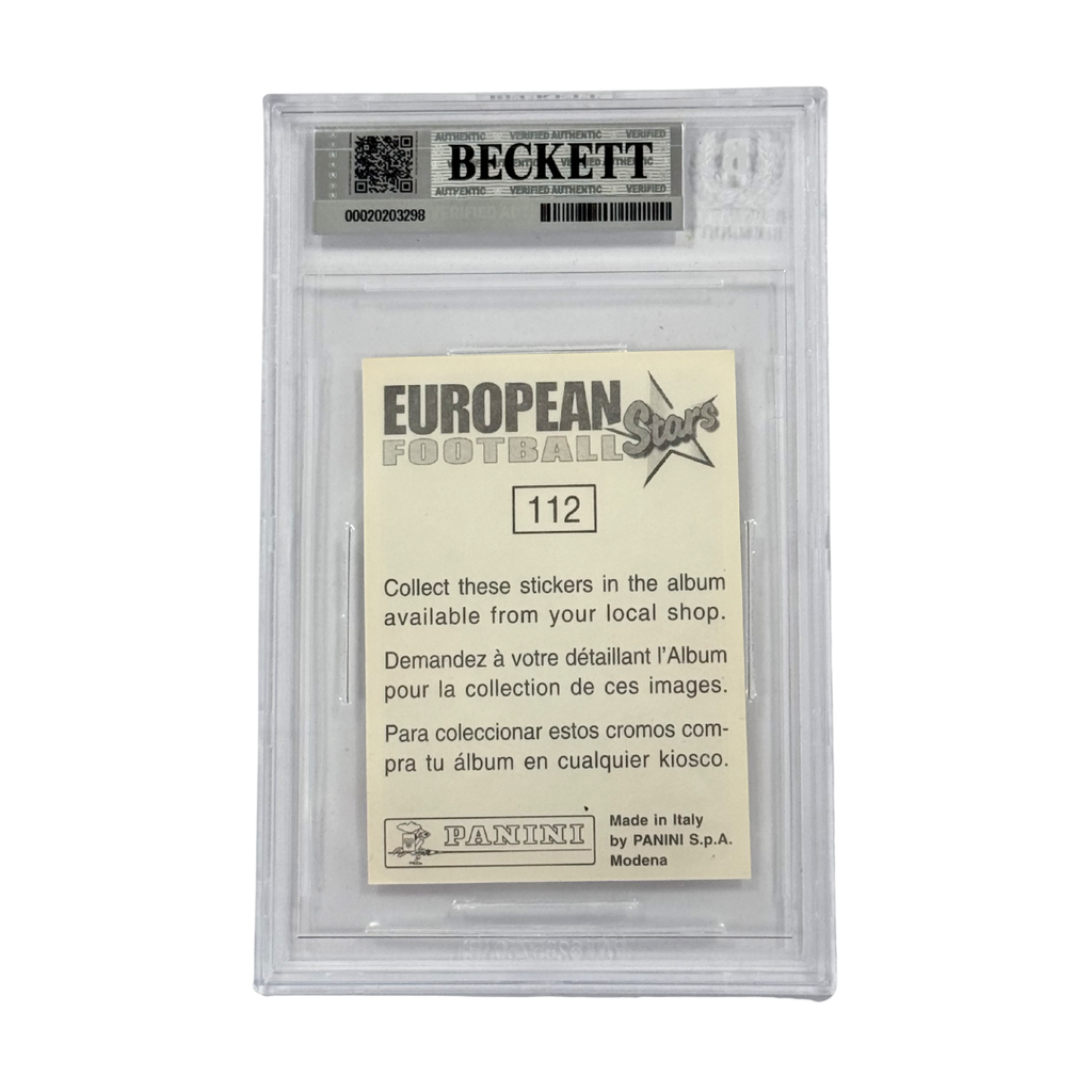 Ronaldo Nazario Signed 1996-97 Panini European Football Stars Stickers - BGS 9
