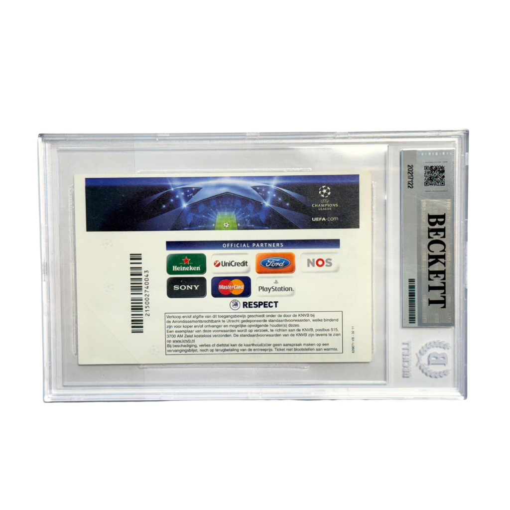 Cristiano Ronaldo Signed 2012 First UCL Hat Trick - BGS 9 AUTO 10
