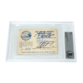 Pele Signed Pass - BGS Authentic