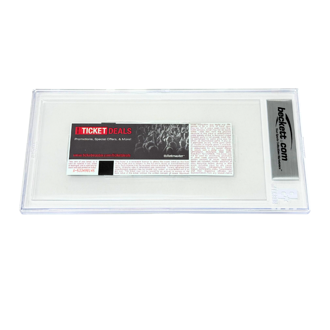 Jon Jones Signed 2014 UFC 172 7th Title Defense vs Teixeira Ticket - BGS 8