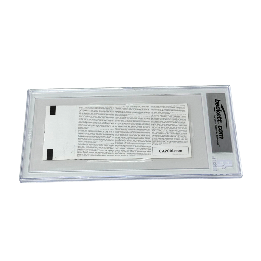 Messi Signed 2021 Copa Ticket - Breaks Argentina Goal Record - BGS 5