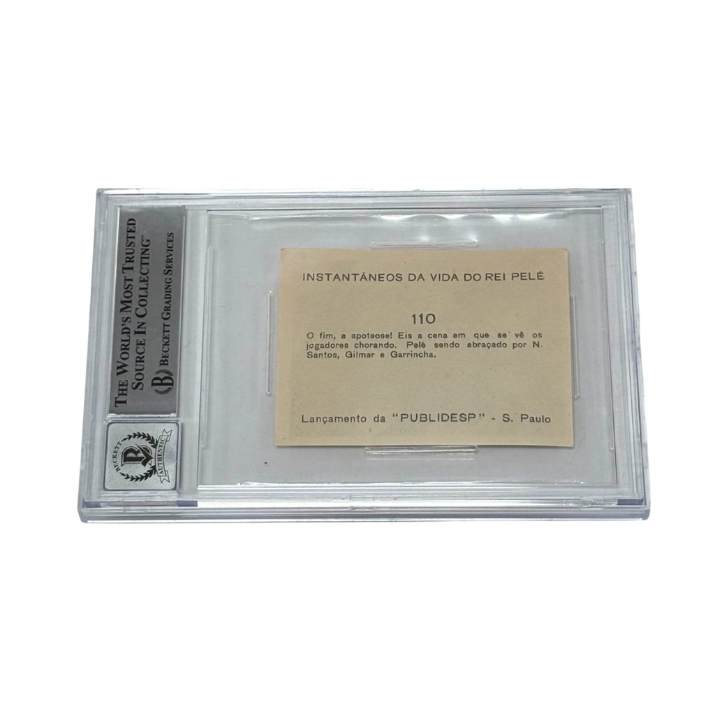 Pele Signed 1964 Card - BGS Autograph 10