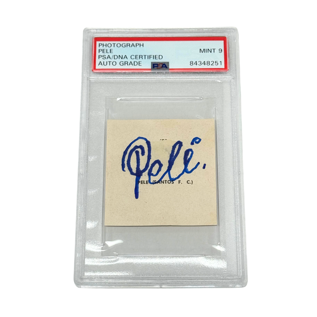 Pele Signed Photo - PSA Autograph 9