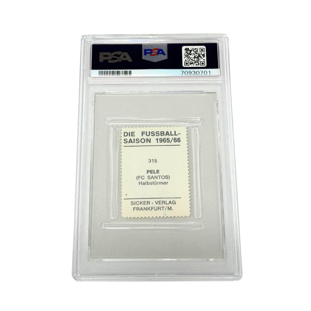 Pele Signed 1965 Sticker - PSA 2