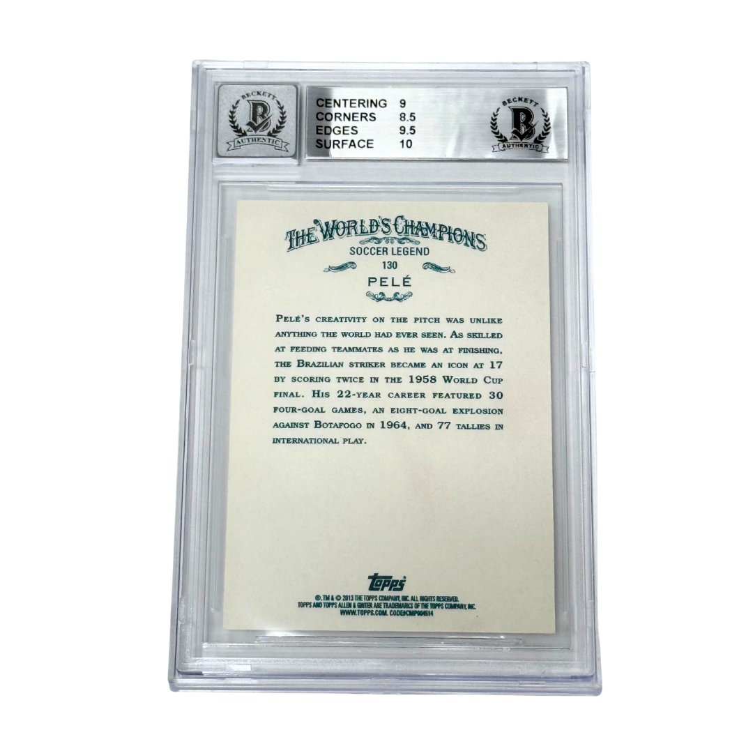 Pele Signed 2013 Topps Allen & Ginter's Black Ink Autograph – BGS 9 AUTO 10