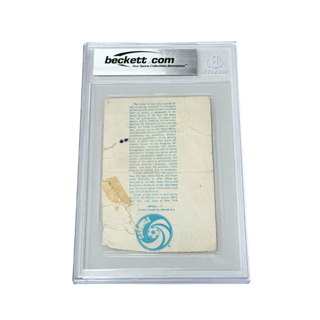 Pele Signed Final Game Ticket - BGS Authentic
