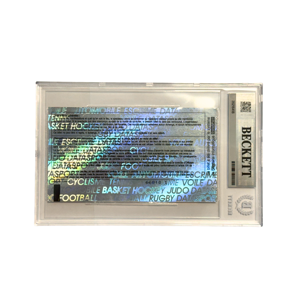 Ronaldinho Signed 2001 First European Cup Goals R10 - BGS 7 AUTO 10