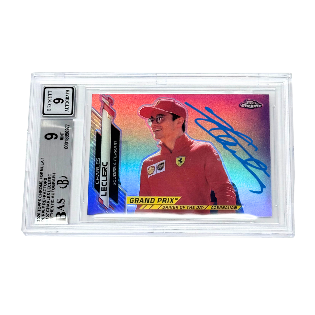 Charles Leclerc Signed 2020 Topps Chrome Formula 1 Purple /399 – BGS 9 AUTO 9
