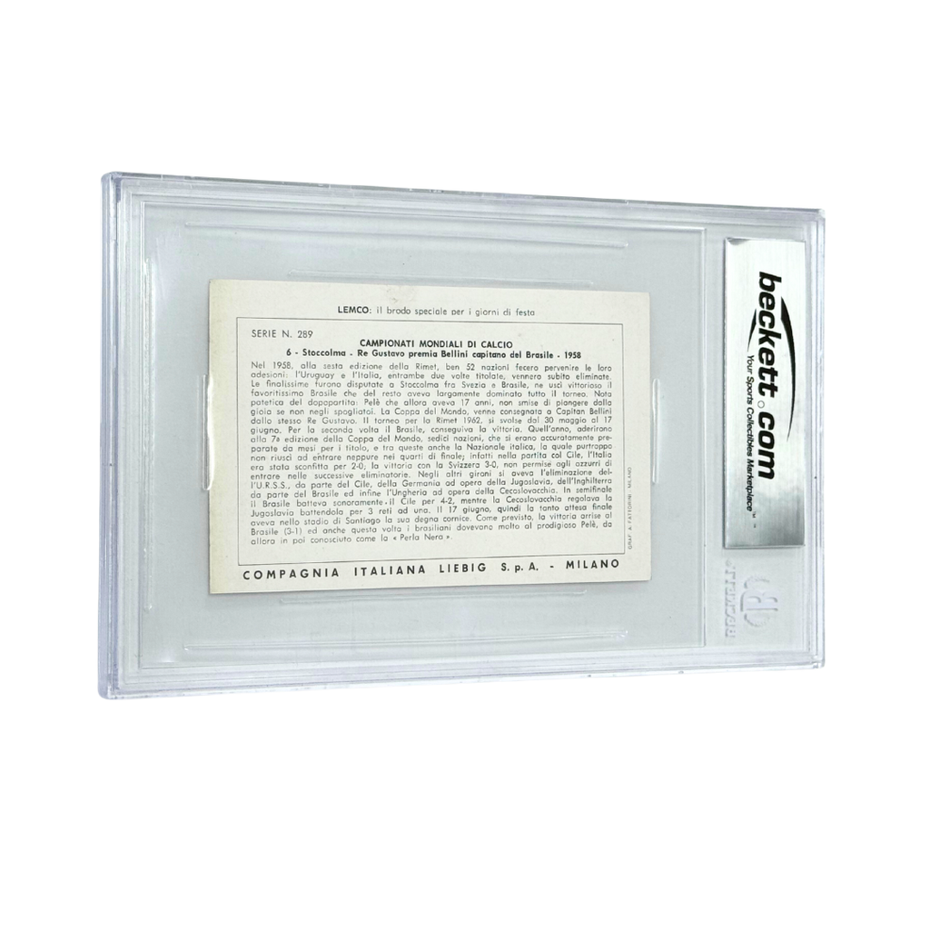 Pele Signed 1966 Card - BGS Authentic