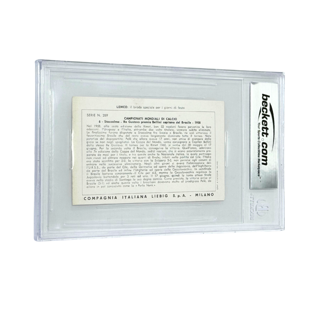 Pele Signed 1966 Card - BGS Authentic