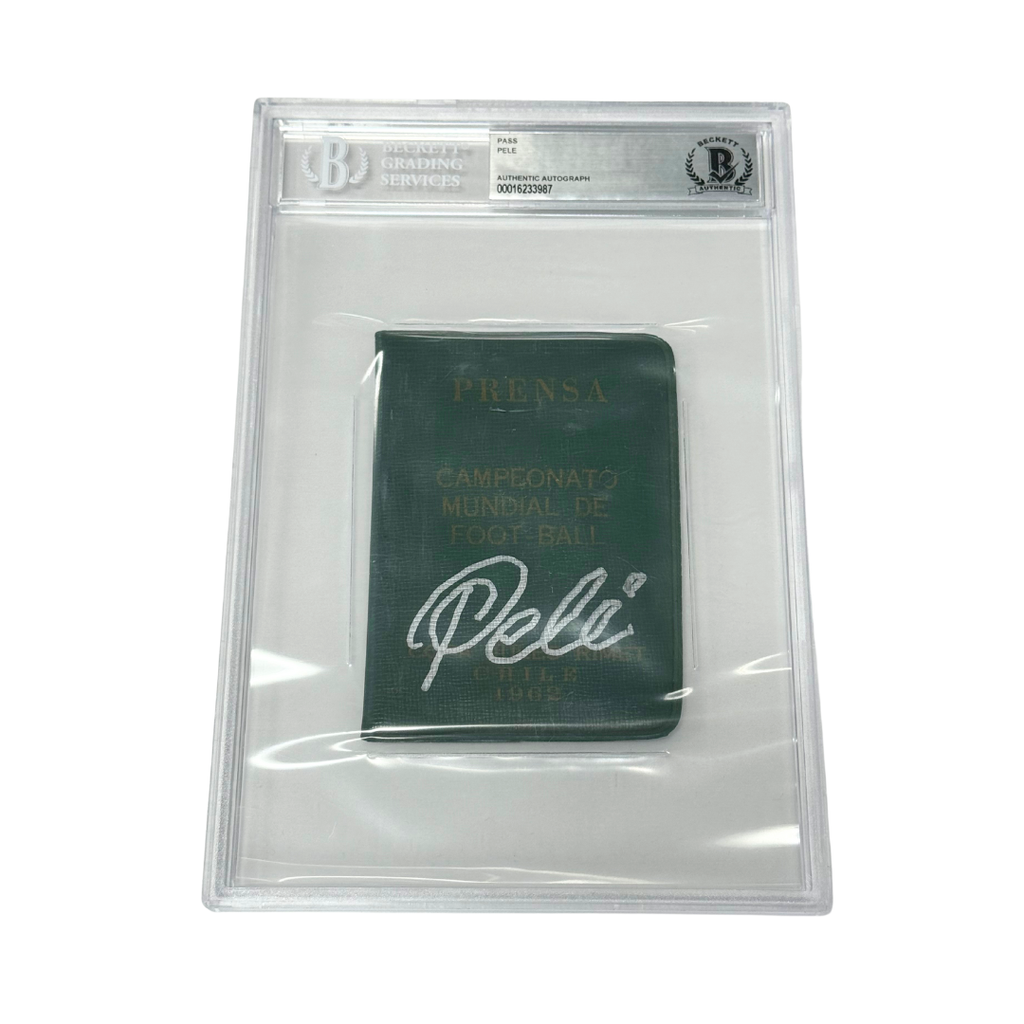 Pele Signed Pass - BGS Authentic