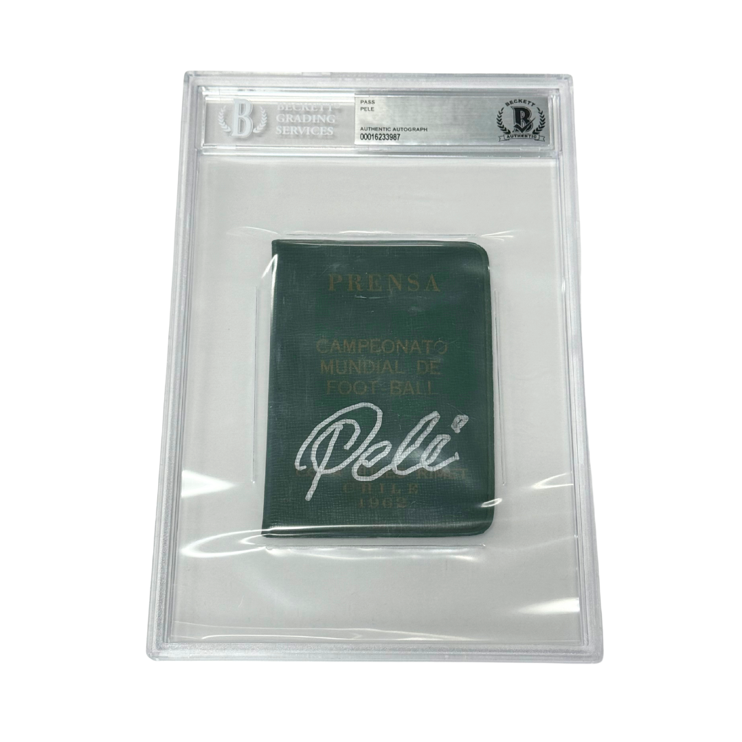 Pele Signed Pass - BGS Authentic