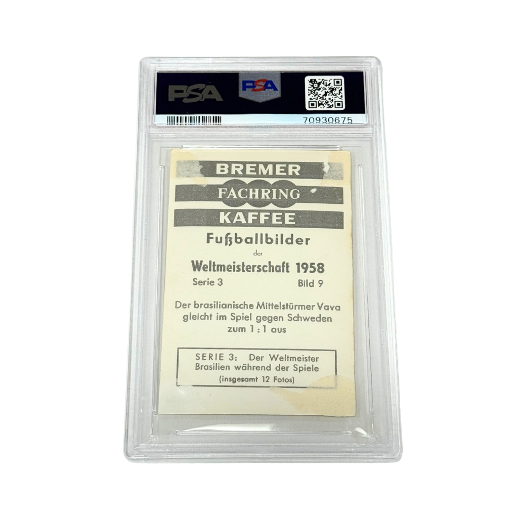Pele Signed 1958 Card - PSA 1