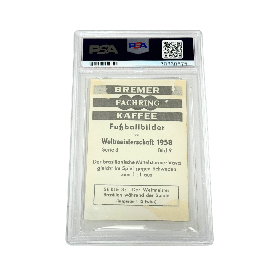 Pele Signed 1958 Card - PSA 1