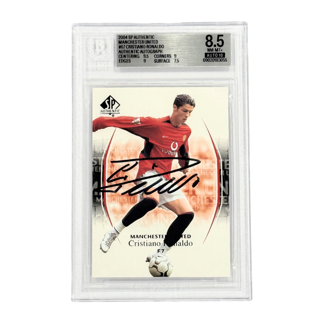 Cristiano Ronaldo Signed 2004 SP Upper Deck #67 Rookie Card – BGS 8.5 AUTO 10
