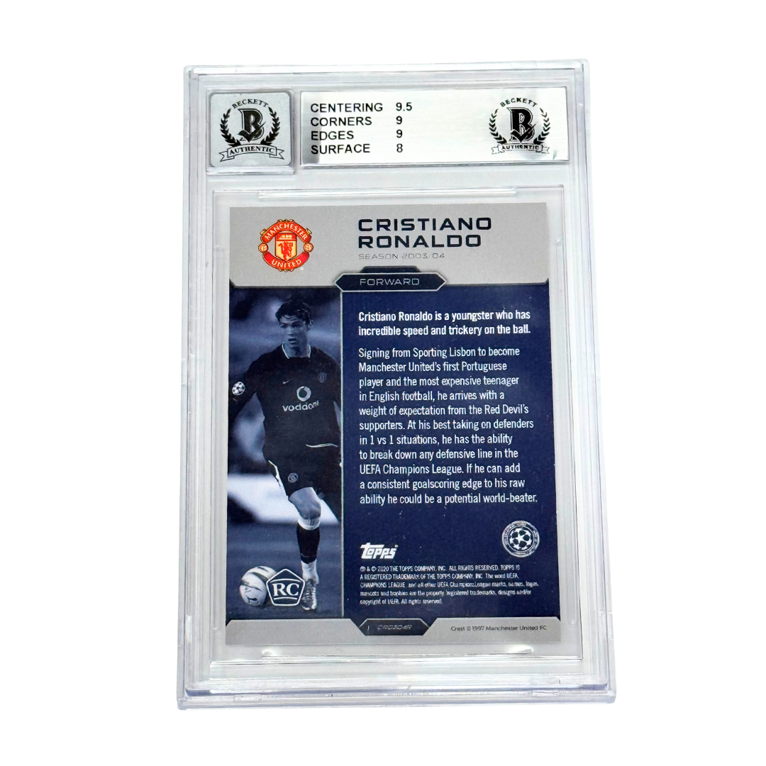 Cristiano Ronaldo Signed 2020 Topps Lost Rookie Set – BGS 8.5 AUTO 10