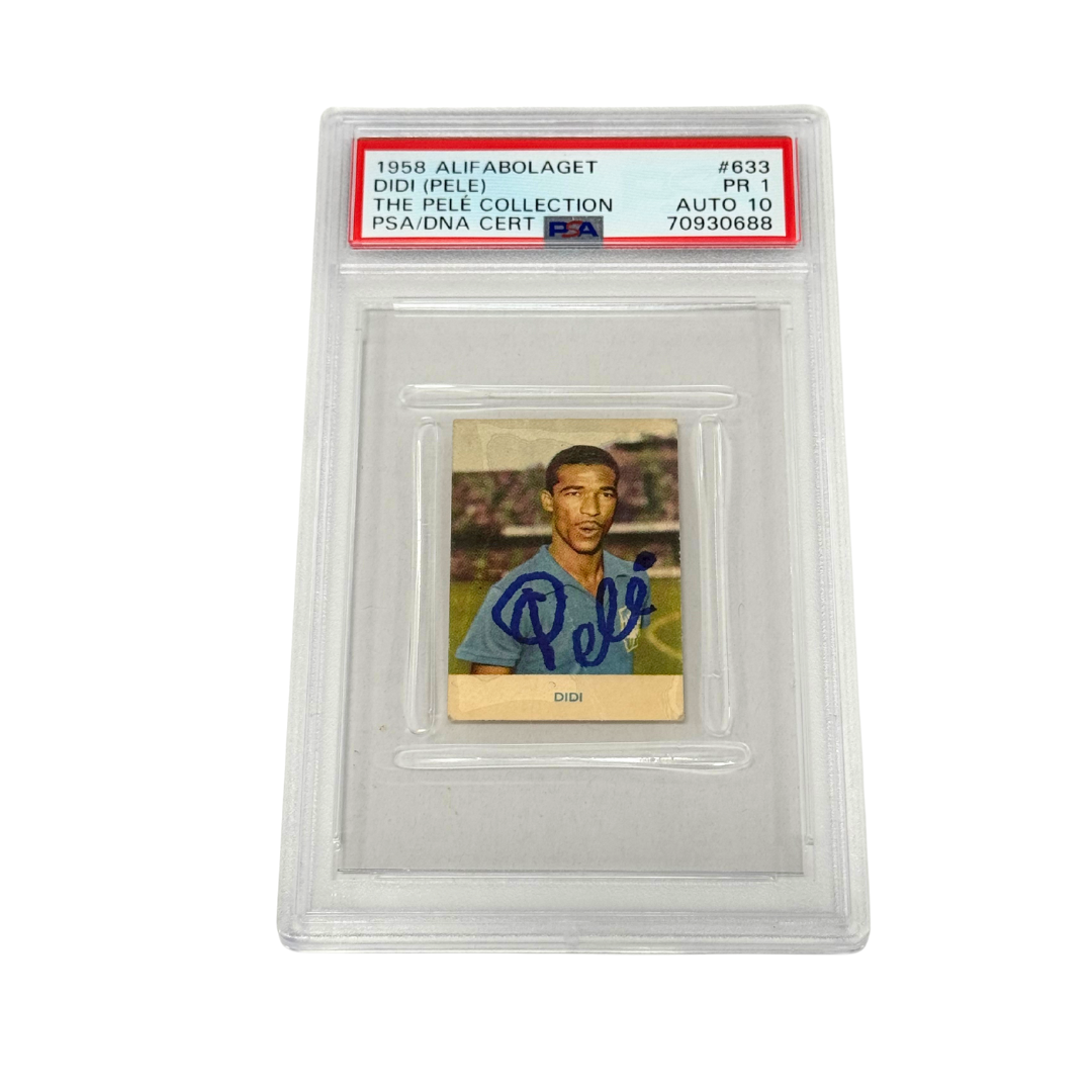 Pele Signed 1958 Didi Card - PSA 1
