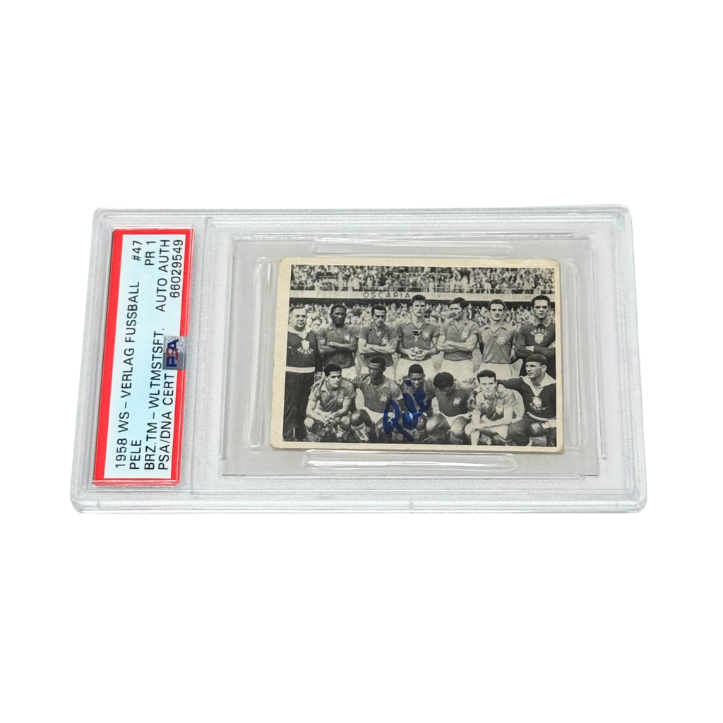 Pele Signed 1958 Verlag Fussball - PSA 1