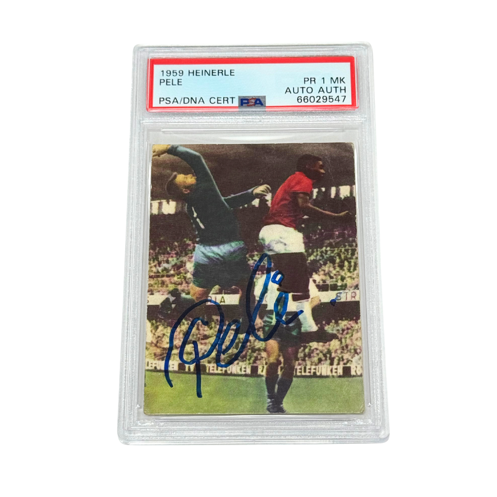 Pele Signed 1959 Heinerle - PSA 1