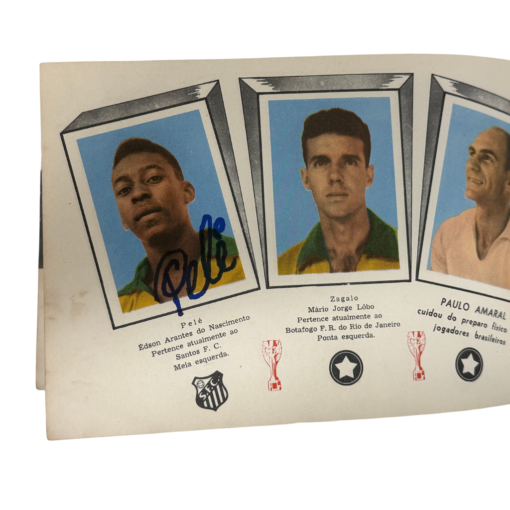 Pele Signed Completed World Cup Book