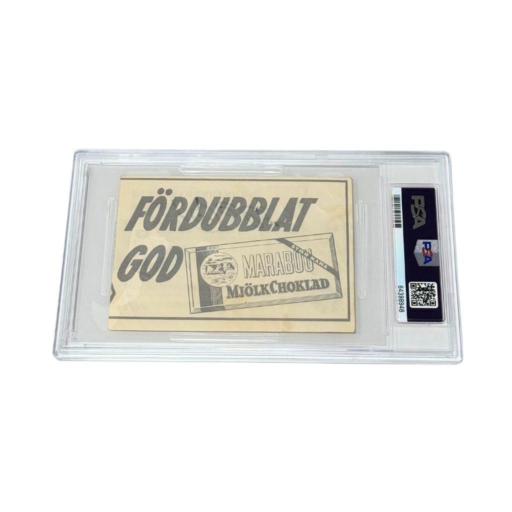 Pele Signed 1958 World Cup Ticket - PSA 1