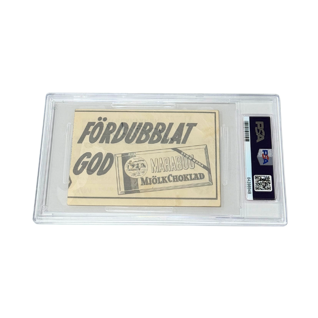 Pele Signed 1958 World Cup Ticket - PSA 1