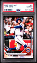 Graded 2025 Topps Now Juan Soto #17 Baseball Card PSA 10 Gem Mint