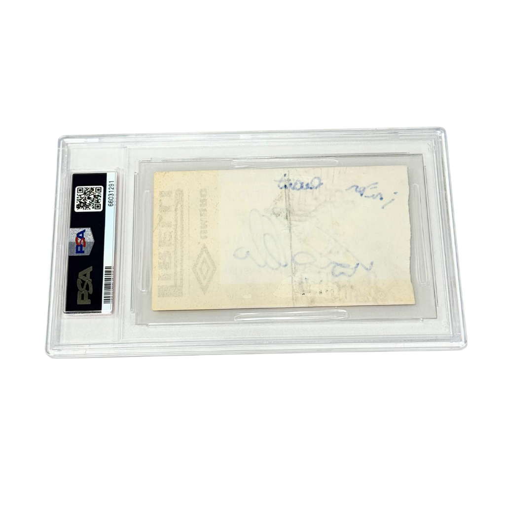 Ronaldo Nazario Signed & Inscribed 1997 Milan Debut Ticket - PSA 1.5