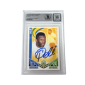 Pele Signed Match Attax Card - BGS Autograph 10
