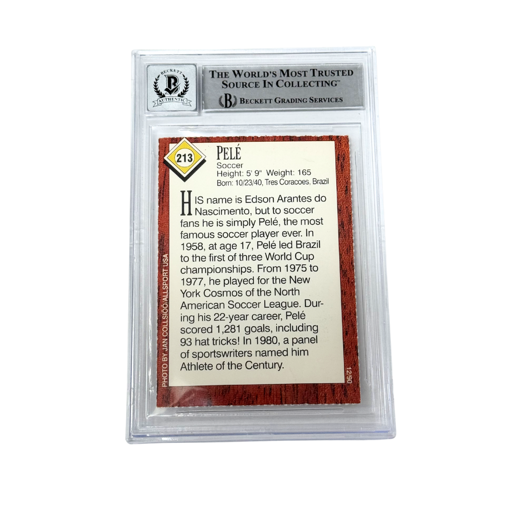 Pele Signed Sports illustrated Kids Card - BGS Autograph 10