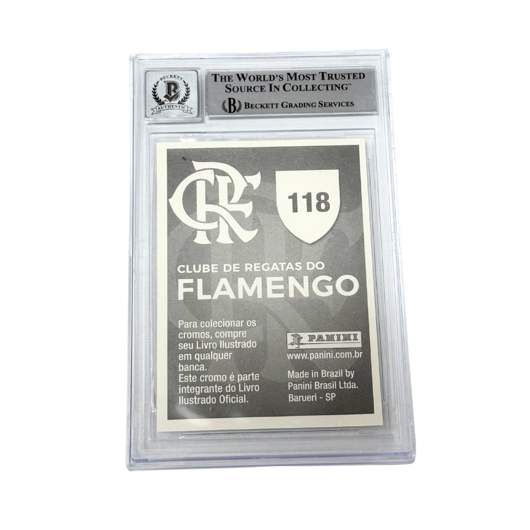 Pele Signed 2019 Panini Flamengo 100 Anos History Pele #118 - BGS Autograph 10