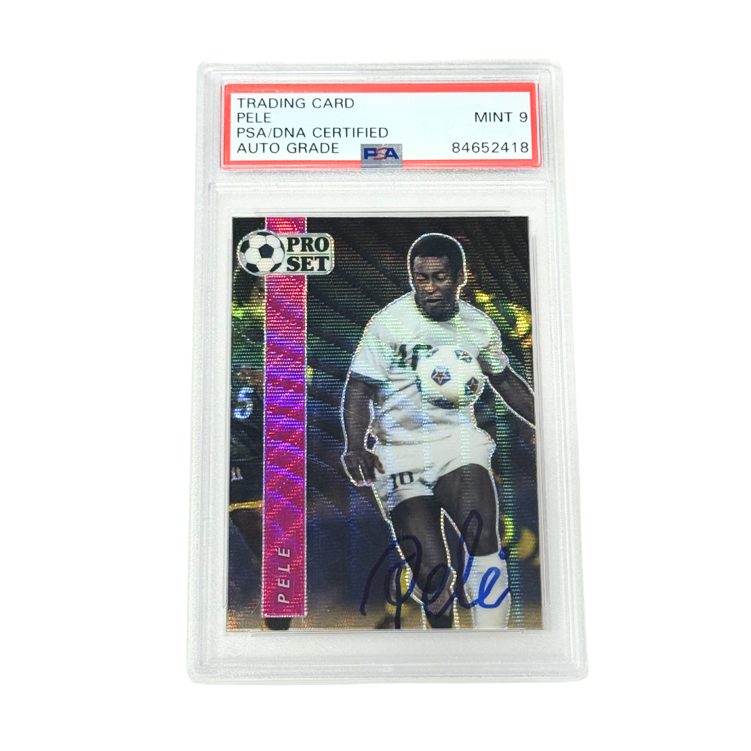 Pele Signed Leaf Pro Set /30 - PSA Autograph 9